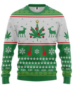 Gearhuman 3D Merry Kushmas Custom Sweatshirt Apparel GW12101 Sweatshirt Sweatshirt S 