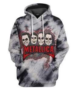 Gearhuman 3D Metallica Custom Hoodie Apparel GW03086 3D Custom Fleece Hoodies Hoodie S 