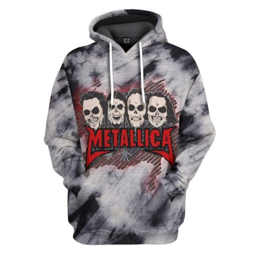 Gearhuman 3D Metallica Custom Hoodie Apparel GW03086 3D Custom Fleece Hoodies Hoodie S