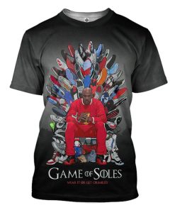 Gearhuman 3D Michael Jordan Sneaker Throne Custom Tshirt Apparel GT16093 3D T-shirt T-Shirt S 