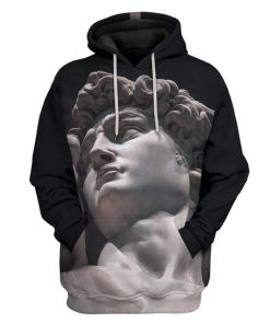 Gearhuman 3D Michelangelos David Sculpture Custom Hoodie Apparel GW26065 3D Custom Fleece Hoodies Hoodie S 
