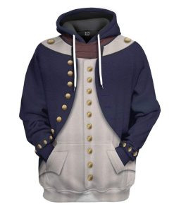Gearhuman 3D Midshipman 1806 Napoleonic Wars British Navy Custom Hoodie Apparel GV13087 3D Custom Fleece Hoodies Hoodie S 