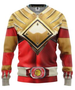 Gearhuman 3D Mighty Morphin Red 2 Power Rangers Custom Sweatshirt Apparel GN01102 Sweatshirt Sweatshirt S 