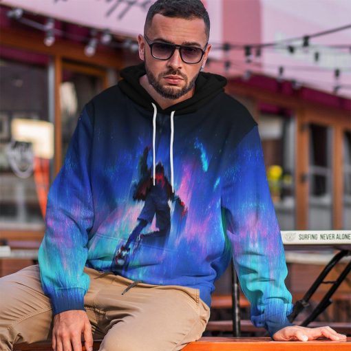 Gearhuman 3D Miles Morales Hoodie Apparel GQ17092 3D Custom Fleece Hoodies