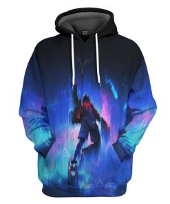 Gearhuman 3D Miles Morales Hoodie Apparel GQ17092 3D Custom Fleece Hoodies Hoodie S 