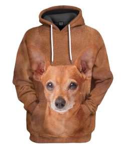 Gearhuman 3D Miniature Pinscher Dog Front And Back Tshirt Hoodie Apparel GV10038 3D Apparel Hoodie S