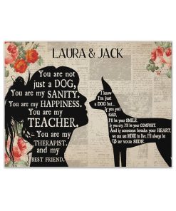 Gearhuman 3D Miniature Pinscher My Best Friend Custom Name Canvas GW260139 Canvas 1 Piece Non Frame M