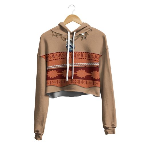 Gearhuman 3D Moana Princess Custom Crop Hoodie CC08128 Crop Hoodie