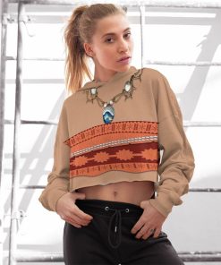Gearhuman 3D Moana Princess Custom Crop Hoodie CC08128 Crop Hoodie 
