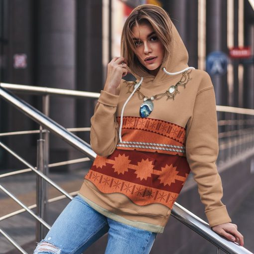 Gearhuman 3D Moana Princess Custom Tshirt Hoodie Appreal CC24114 3D Apparel