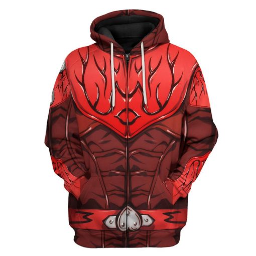 Gearhuman 3D Momotaros Kamen Rider Custom Tshirt Hoodie Apparel CC14123 3D Apparel Zip Hoodie S
