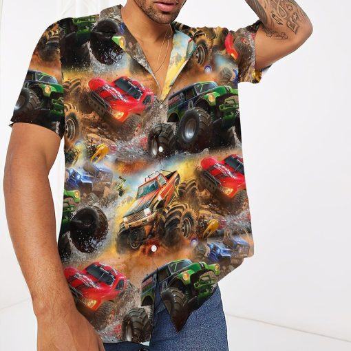 Gearhuman 3D Monster Truck Hawaii Shirt ZK1106219 Hawai Shirt