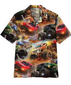 Gearhuman 3D Monster Truck Hawaii Shirt ZK1106219 Hawai Shirt Short Sleeve Shirt S 