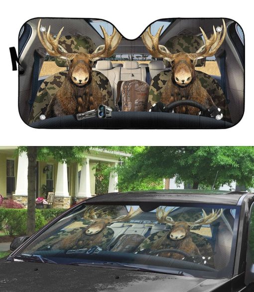 Gearhuman 3D Moose Custom Car Auto Sunshade GV061111 Auto Sunshade