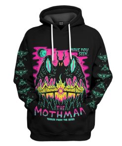 Gearhuman 3D Mothman Custom Hoodie Apparel GV090912 3D Custom Fleece Hoodies Hoodie S 