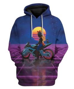 Gearhuman 3D Motor Racing Girl Custom Hoodies Apparel GA24024 3D Custom Fleece Hoodies Hoodie S 