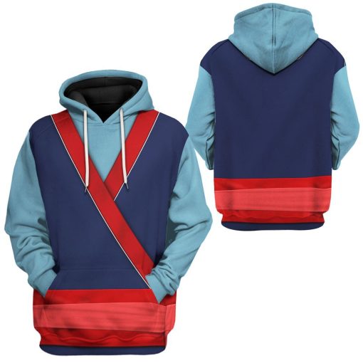 Gearhuman 3D Mulan Princess Custom Tshirt Hoodie Appreal CC24112 3D Apparel