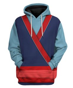 Gearhuman 3D Mulan Princess Custom Tshirt Hoodie Appreal CC24112 3D Apparel Hoodie S 