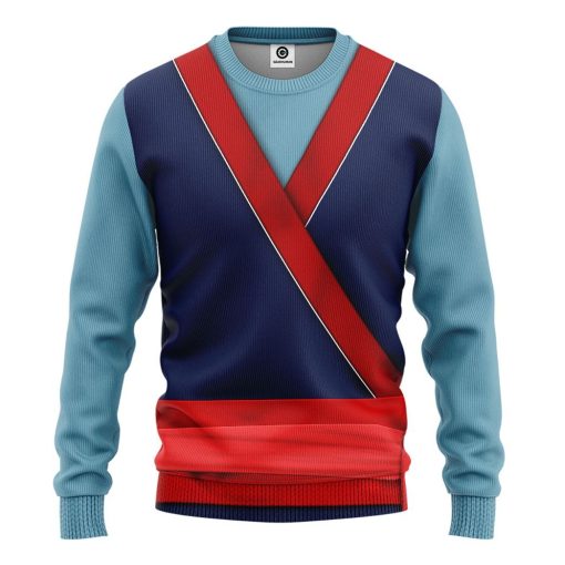 Gearhuman 3D Mulan Princess Custom Tshirt Hoodie Appreal CC24112 3D Apparel Long Sleeve S