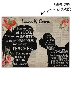 Gearhuman 3D Multipoo My Best Friend Custom Name Canvas GW260124 Canvas 1 Piece Non Frame M