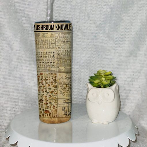 Gearhuman 3D Mushroom Knowledge Tumbler GB26118 Tumbler Long 20oz