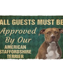 Gearhuman 3D Must Be Approved By Our American Staffordshire Terrier Custom Doormat GW270123 Doormat Doormat S(15,8''x23,6'')