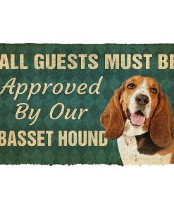 Gearhuman 3D Must Be Approved By Our Basset Hound Pinscher Custom Doormat GW270116 Doormat Doormat S(15,8''x23,6'')