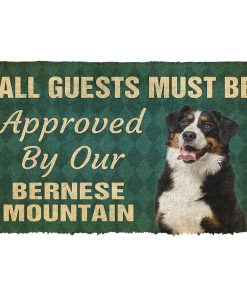Gearhuman 3D Must Be Approved By Our Bernese Mountain Custom Doormat GW270115 Doormat Doormat S(15,8''x23,6'')