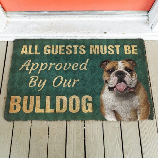 Gearhuman 3D Must Be Approved By Our Bulldog Custom Doormat GW27018 Doormat