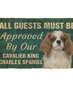 Gearhuman 3D Must Be Approved By Our Cavalier King Charles Spaniel Pinscher Custom Doormat GW270112 Doormat
