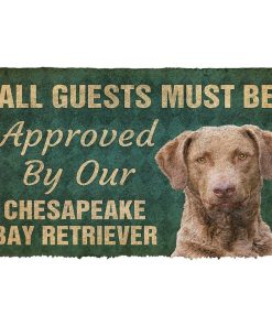 Gearhuman 3D Must Be Approved By Our Chesapeake Bay Retriever Custom Doormat GW27017 Doormat Doormat S(15,8''x23,6'')