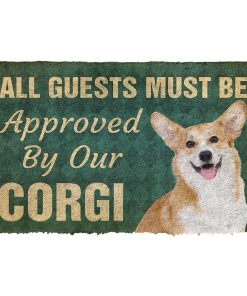 Gearhuman 3D Must Be Approved By Our Corgi Custom Doormat GW270131 Doormat Doormat S(15,8''x23,6'')