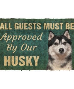 Gearhuman 3D Must Be Approved By Our Husky Custom Doormat GW27013 Doormat Doormat S(15,8''x23,6'')