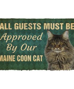 Gearhuman 3D Must Be Approved By Our Maine Coon Cat Custom Doormat GW29013 Doormat Doormat S(15,8''x23,6'')