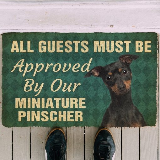 Gearhuman 3D Must Be Approved By Our Miniature Pinscher Custom Doormat GW270118 Doormat