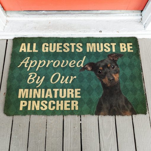 Gearhuman 3D Must Be Approved By Our Miniature Pinscher Custom Doormat GW270118 Doormat