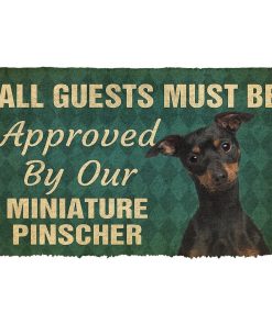 Gearhuman 3D Must Be Approved By Our Miniature Pinscher Custom Doormat GW270118 Doormat Doormat S(15,8''x23,6'')