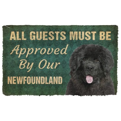 Gearhuman 3D Must Be Approved By Our Newfoundland Custom Doormat GW27014 Doormat Doormat S(15,8''x23,6'')