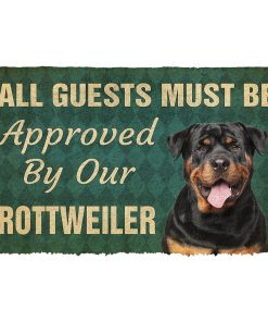 Gearhuman 3D Must Be Approved By Our Rottweiler Custom Doormat GW270117 Doormat Doormat S(15,8''x23,6'')