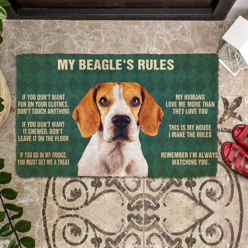 Gearhuman 3D My Beagle's Rules Doormat GK280131 Doormat