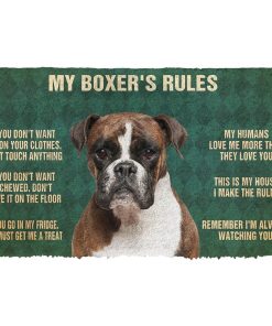 Gearhuman 3D My Boxer's Rules Doormat GK280127 Doormat Doormat S(15,8''x23,6'')