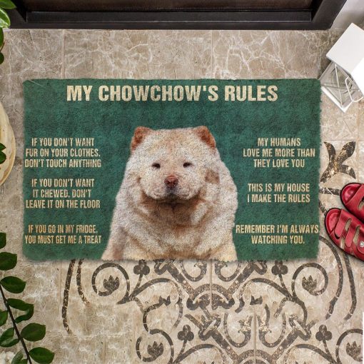 Gearhuman 3D My ChowChow's Rules Doormat GK280136 Doormat