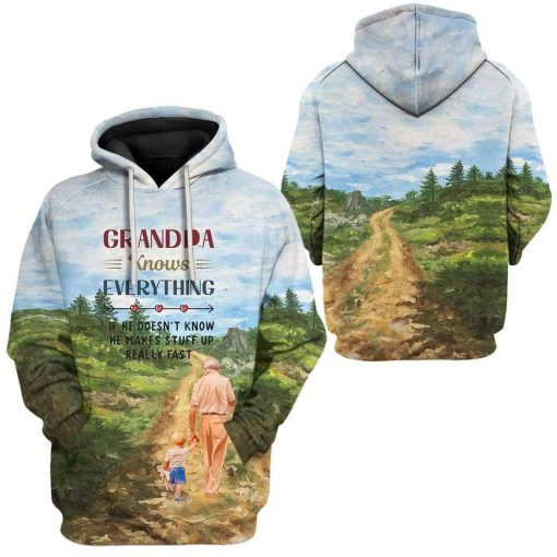 Gearhuman 3D My Grandpa Custom Hoodie Apparel 3 Gearhuman 3D My Grandpa Custom Hoodie Apparel GL22051 3D Custom Fleece Hoodies