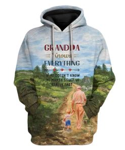 Gearhuman 3D My Grandpa Custom Hoodie Apparel GL22051 3D Custom Fleece Hoodies Hoodie S 