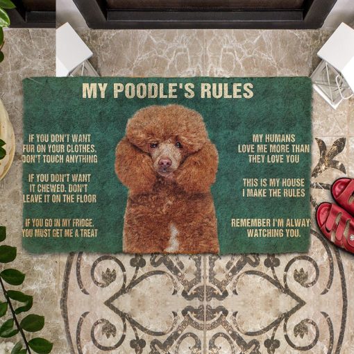 Gearhuman 3D My Poodle's Rules Doormat GK280135 Doormat