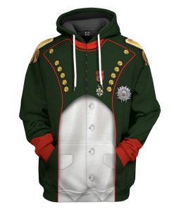 Gearhuman 3D Napoleon Bonaparte Uniform Custom Hoodie Apparel GV11092 3D Custom Fleece Hoodies Hoodie S 