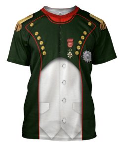Gearhuman 3D Napoleon Bonaparte Uniform Custom Tshirt Apparel GV11092 3D T-shirt T-Shirt S 