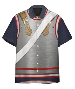 Gearhuman 3D Napoleonic French Heavy Cavalry Custom Short Sleeve Shirt GW171178 Short Sleeve Shirt Short Sleeve Shirt S 