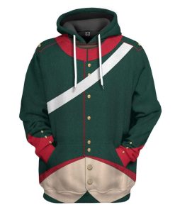 Gearhuman 3D Napoleonic French Light Cavalry Campaign Dress Custom Hoodie Apparel GV190824 3D Custom Fleece Hoodies Hoodie S 