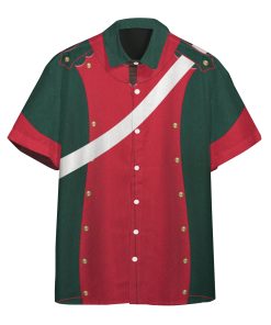 Gearhuman 3D Napoleonic French Light Cavalry Lancer Custom Short Sleeve Shirt GW171150 Short Sleeve Shirt Short Sleeve Shirt S 